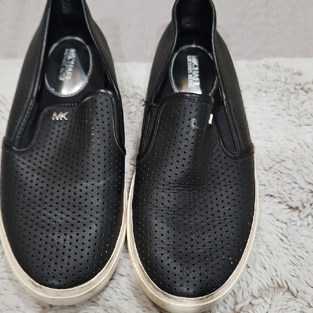 Michael Kors Black Perforated Men's Loafers